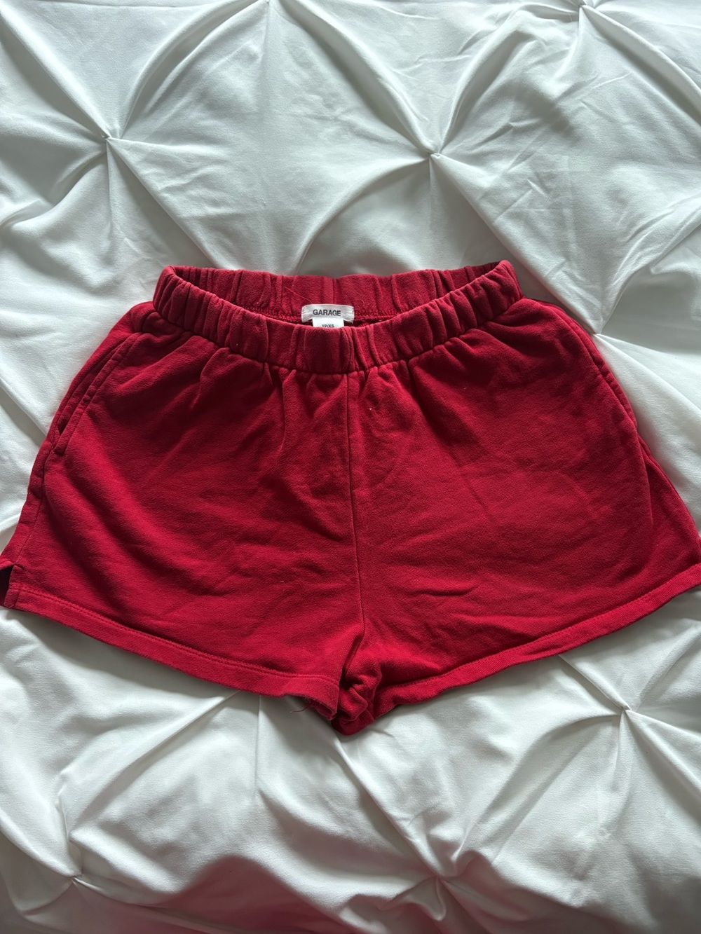 Garage Red Sweat Shorts Women’s Size XS
